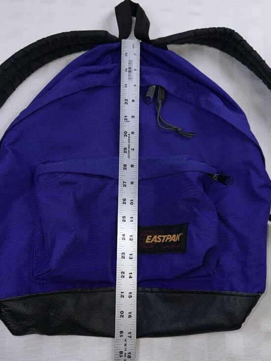 Vintage Eastpak 1990\'s USA Made Electric Purple 1990s Retro Rare Backpack main image 5
